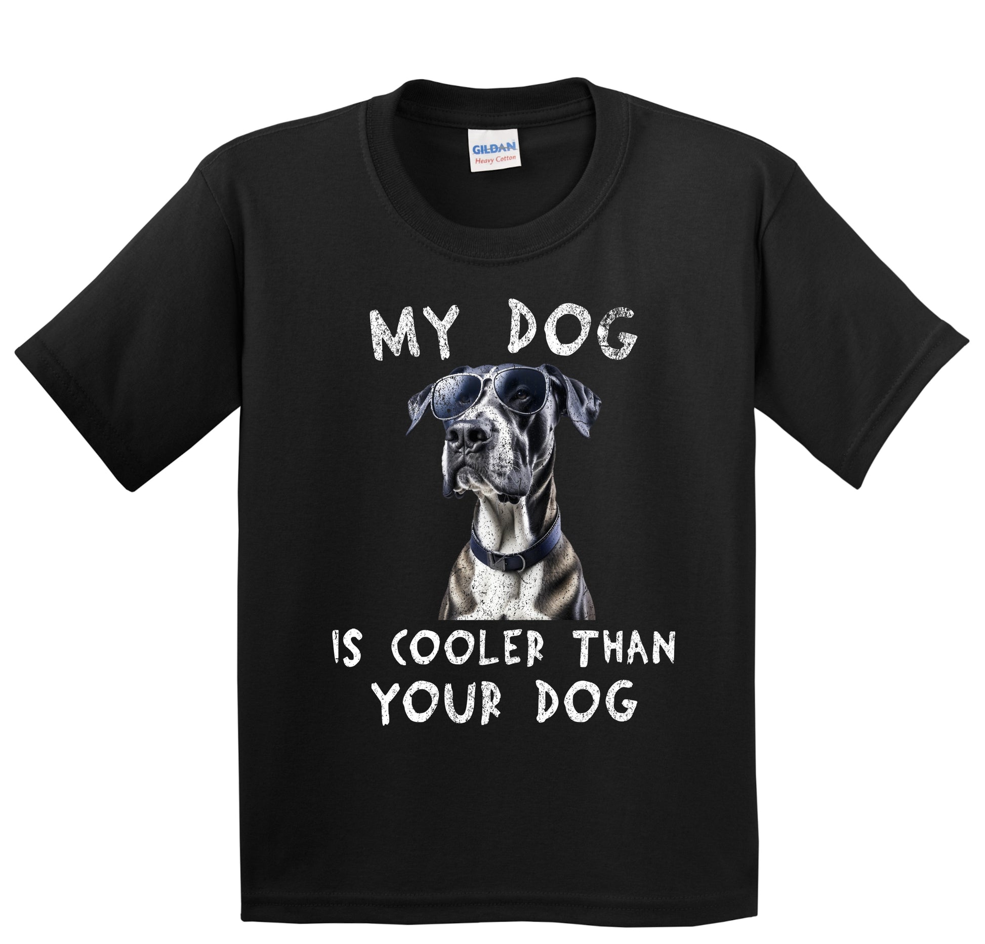 Great Dane My Dog Is Cooler Than Your Dog Funny Dog Owner Youth T-Shirt