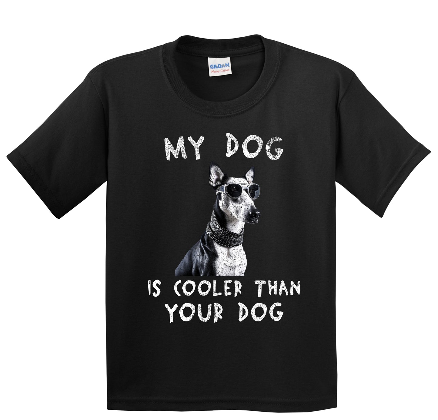 Greyhound My Dog Is Cooler Than Your Dog Funny Dog Owner Youth T-Shirt