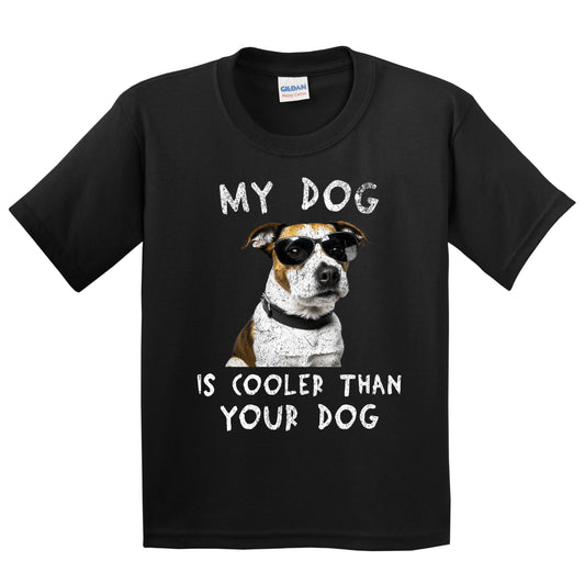 Jack Russell Terrier My Dog Is Cooler Than Your Dog Funny Dog Owner Youth T-Shirt