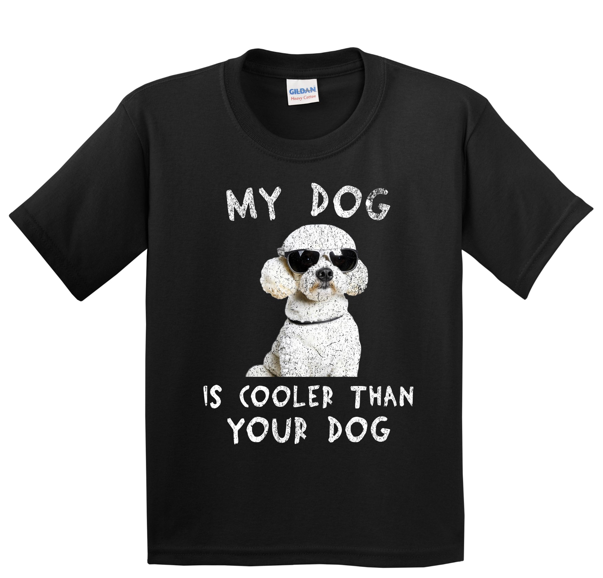 Poodle My Dog Is Cooler Than Your Dog Funny Dog Owner Youth T-Shirt