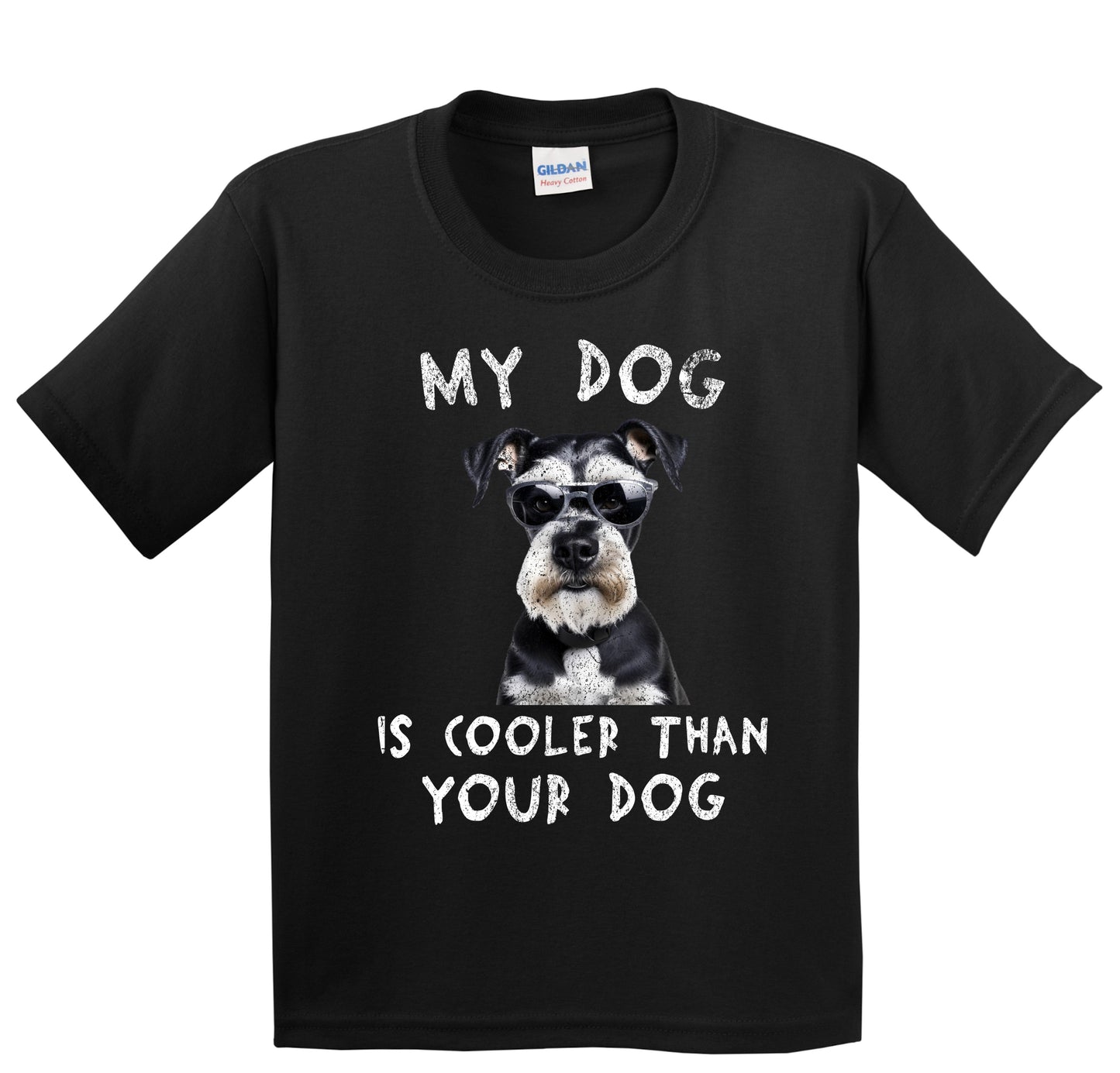 Schnauzer My Dog Is Cooler Than Your Dog Funny Dog Owner Youth T-Shirt