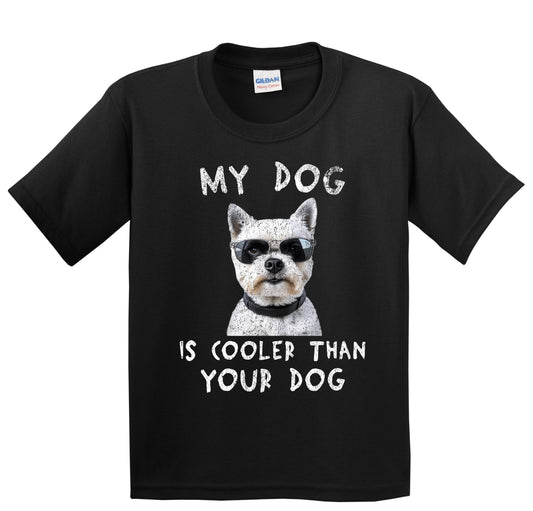 West Highland Terrier My Dog Is Cooler Than Your Dog Funny Dog Owner Youth T-Shirt