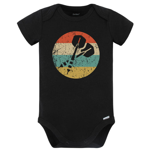 Darts Icon Retro Darts Baby Bodysuit (Black)