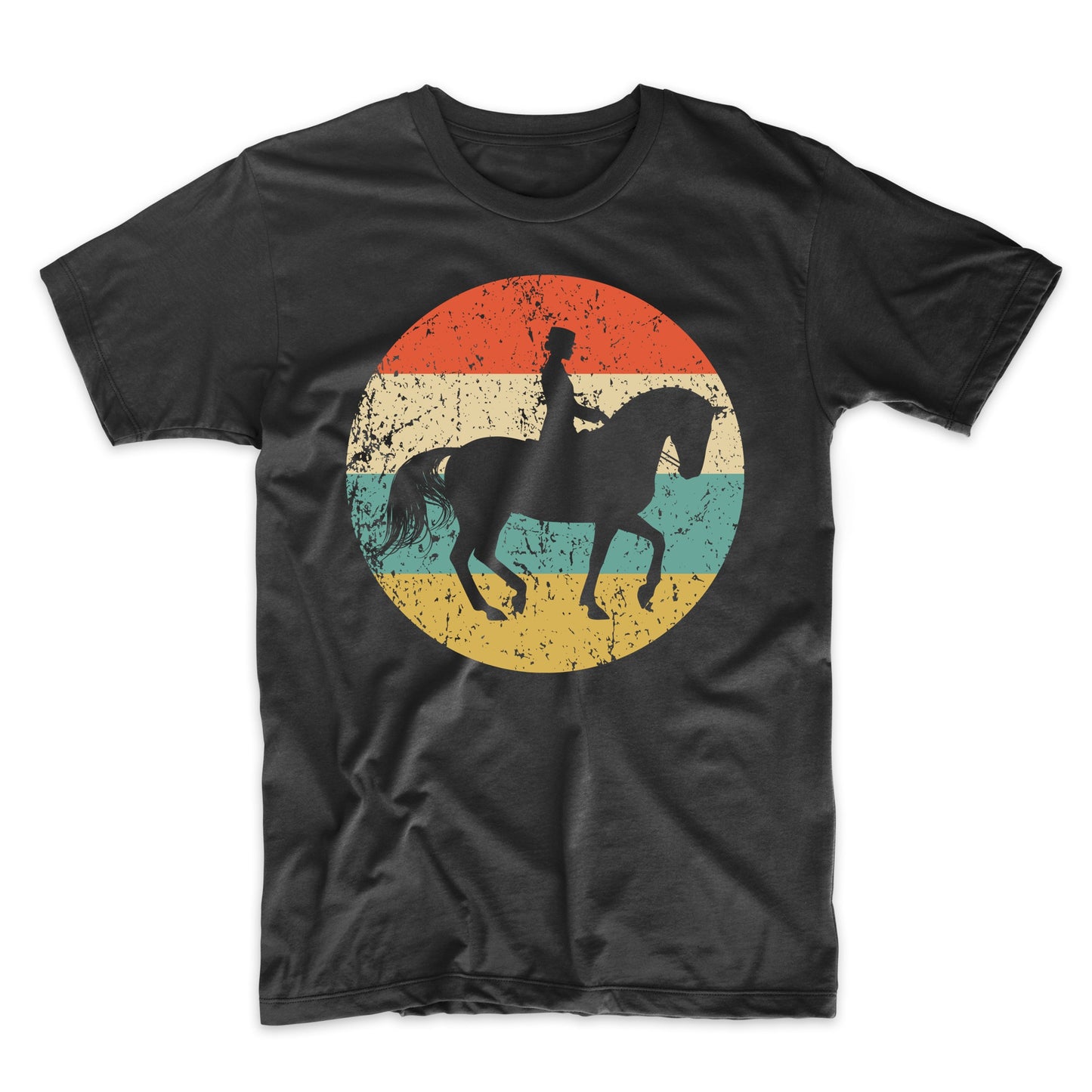 Equestrian Horse Icon Retro Dressage T-Shirt