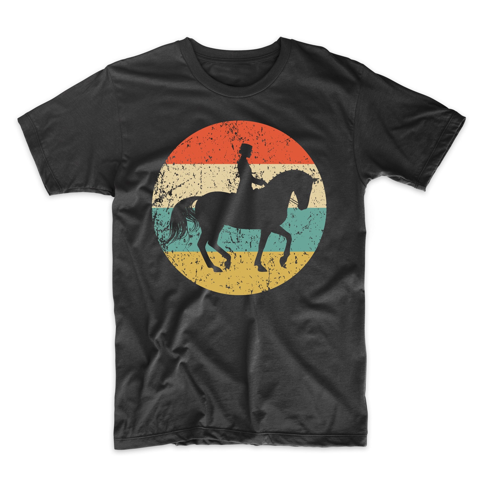 Equestrian Horse Icon Retro Dressage T-Shirt
