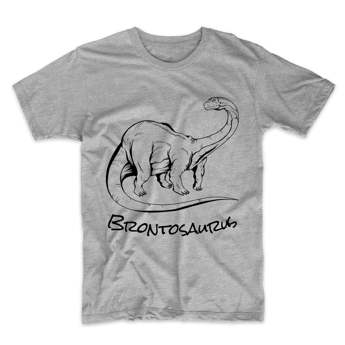 Brontosaurus Sketch Cool Prehistoric Animal Dinosaur T-Shirt