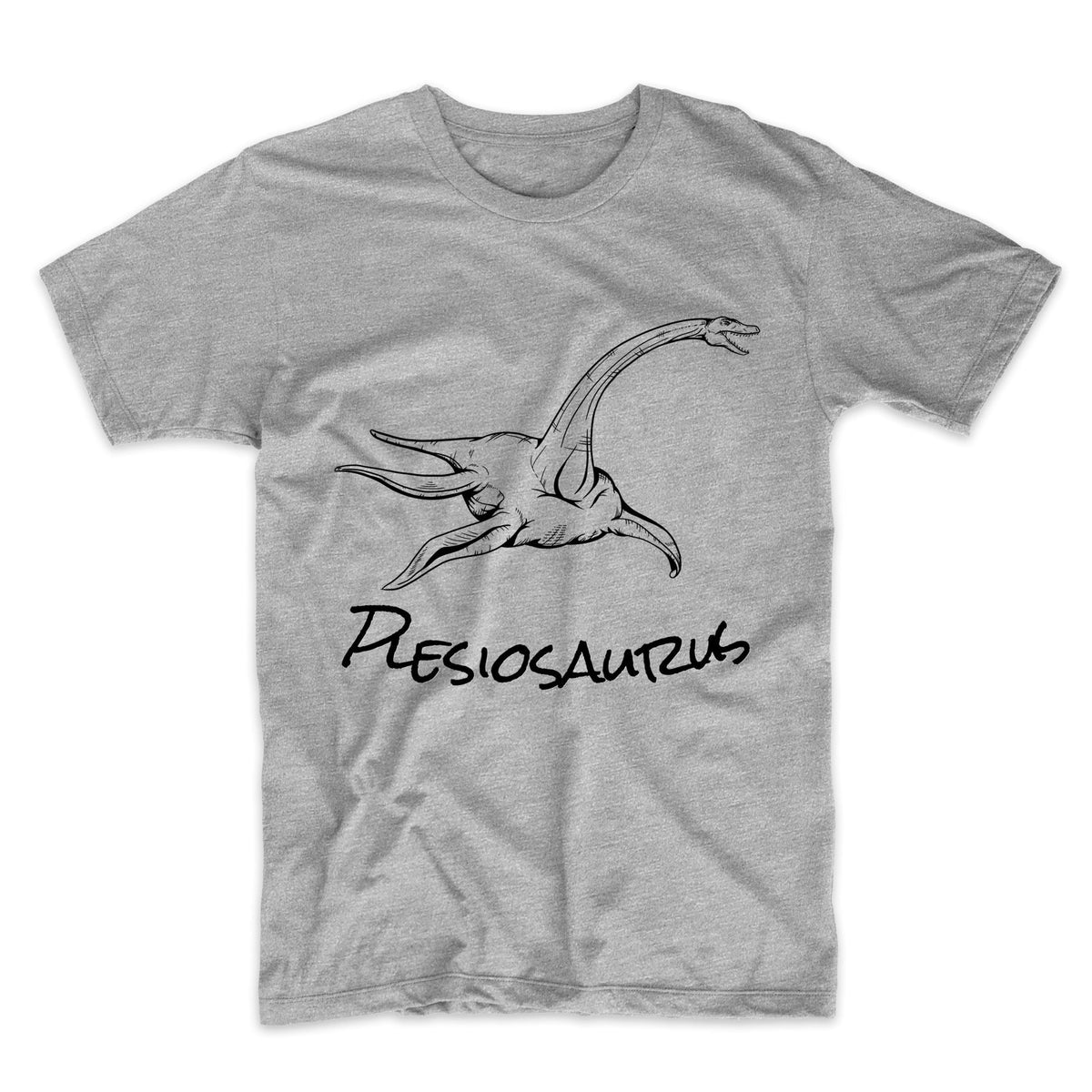 Plesiosaurus Sketch Cool Prehistoric Animal Dinosaur T-Shirt