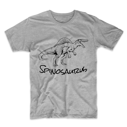 Spinosaurus Sketch Cool Prehistoric Animal Dinosaur T-Shirt