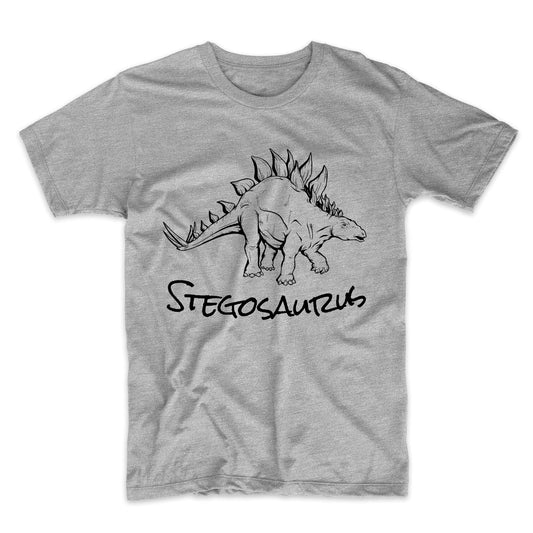 Stegosaurus Sketch Cool Prehistoric Animal Dinosaur T-Shirt