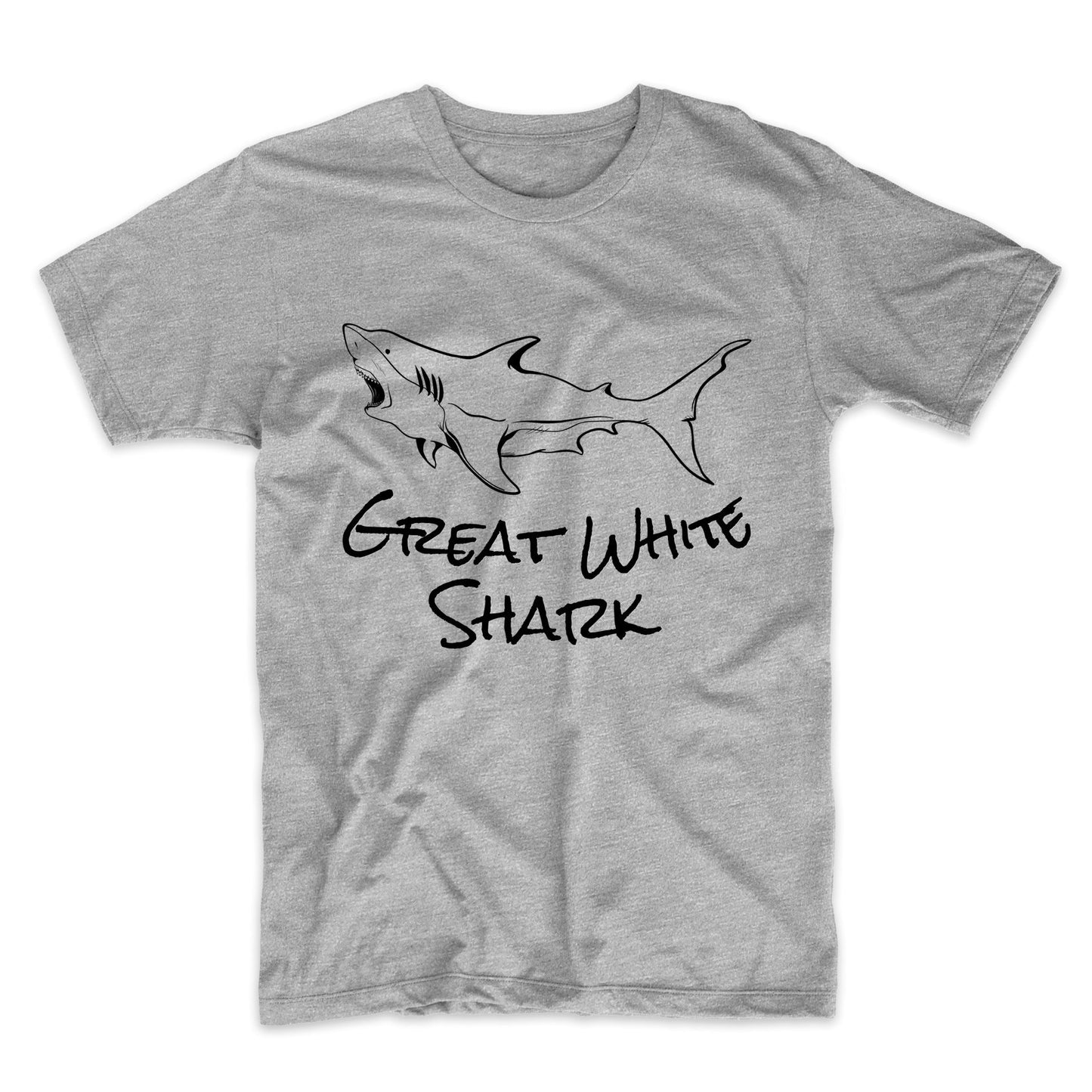 Great White Shark Sketch Cool Shark T-Shirt