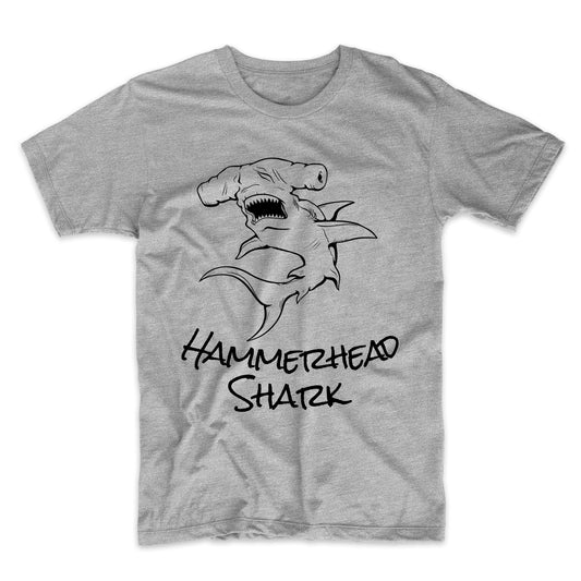 Great Hammerhead Shark Sketch Cool Shark T-Shirt