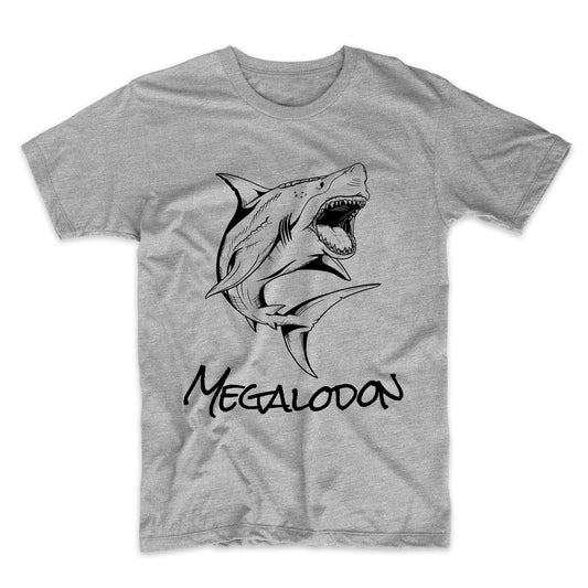 Megalodon Sketch Cool Ancient Giant Shark T-Shirt