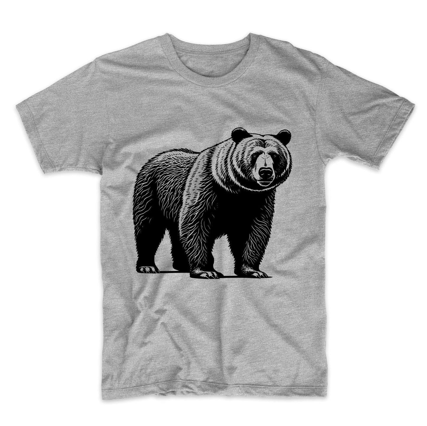 Grizzly Bear Minimalist Animal T-Shirt