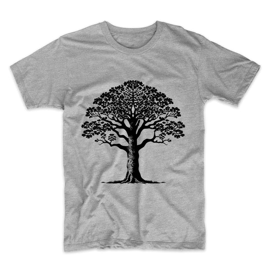 Big Oak Tree Minimalist Nature T-Shirt