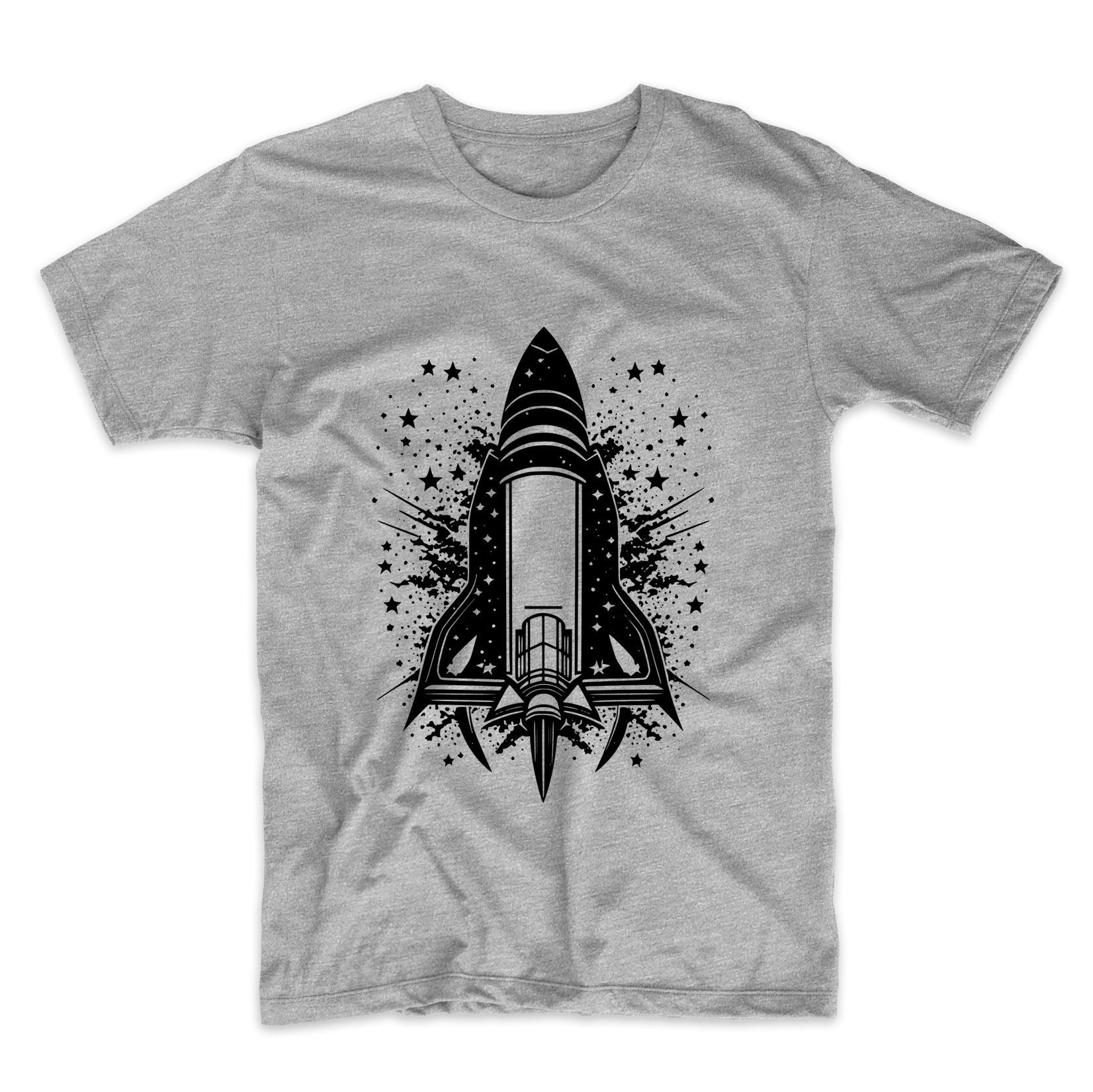 Spaceship Outer Space Science Rocket Ship Minimalist T-Shirt