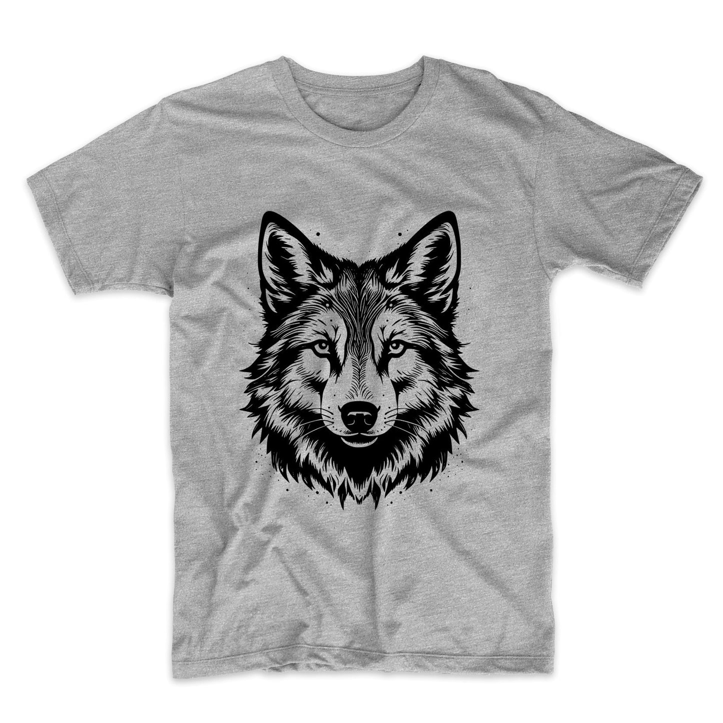 Wolf Face Minimalist Animal Nature T-Shirt