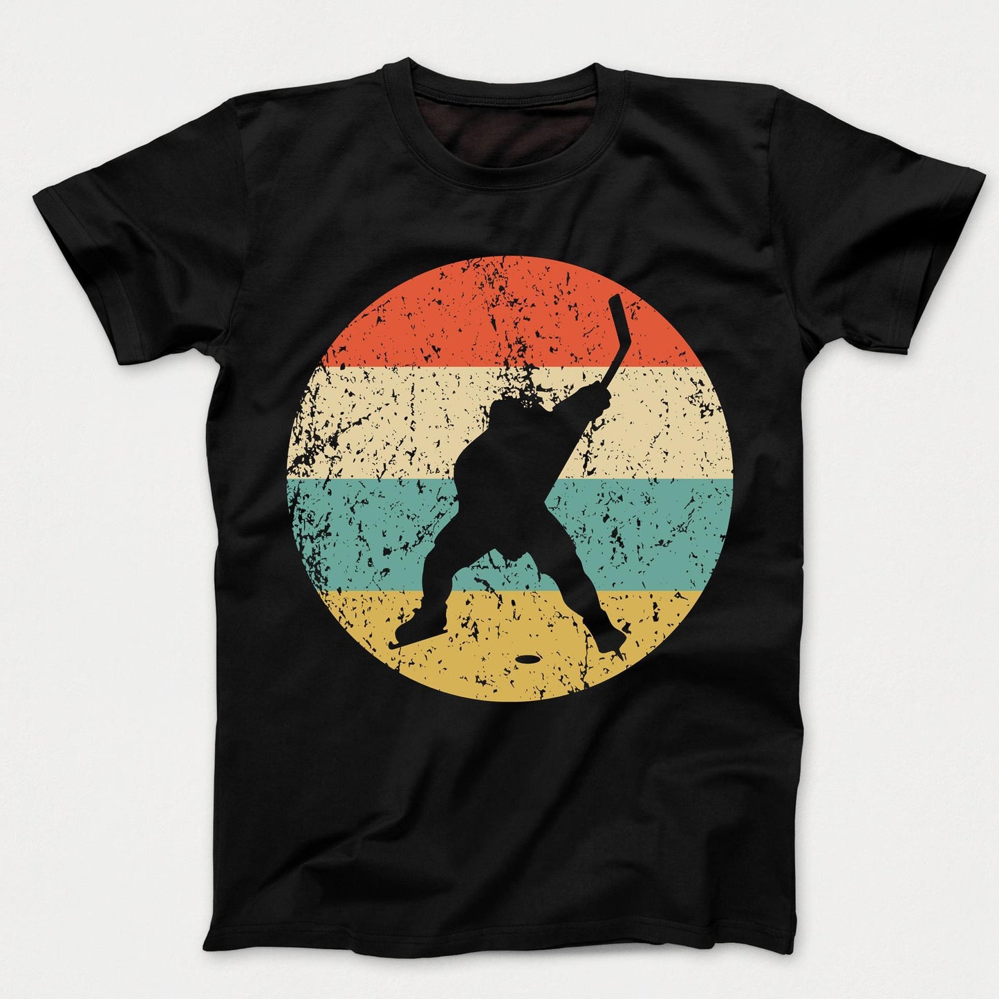 Hockey Shirt - Vintage Retro Hockey Player Kids T-Shirt