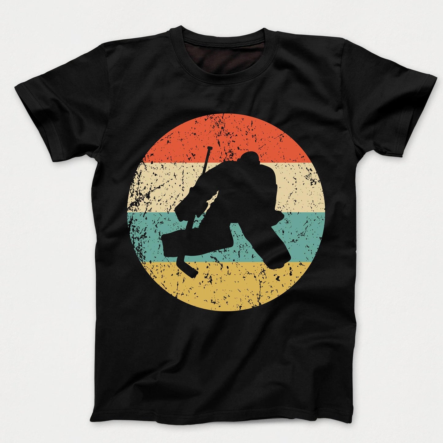 Hockey Shirt - Vintage Retro Hockey Goalie Kids T-Shirt