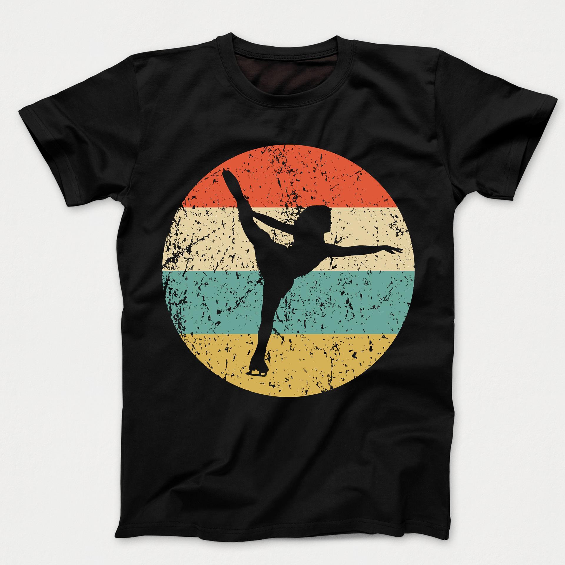 Figure Skating Shirt - Vintage Retro Figure Skater Kids T-Shirt