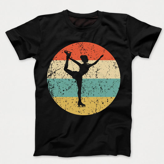 Figure Skating Shirt - Vintage Retro Figure Skater Kids T-Shirt