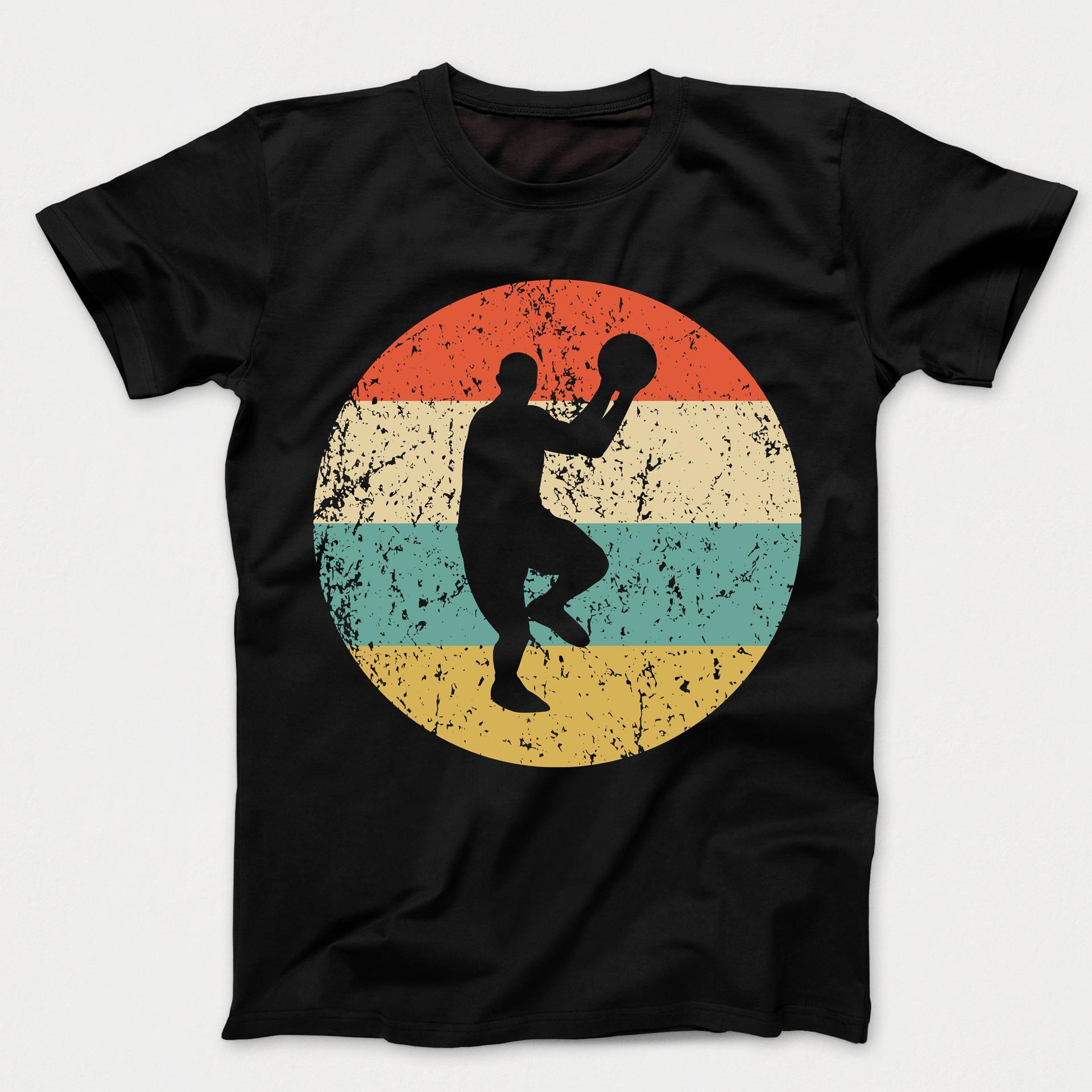 Basketball Shirt - Vintage Retro Basketball Player Kids T-Shirt
