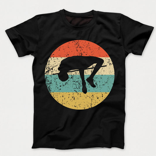 High Jump Shirt - Vintage Retro Track And Field Kids T-Shirt