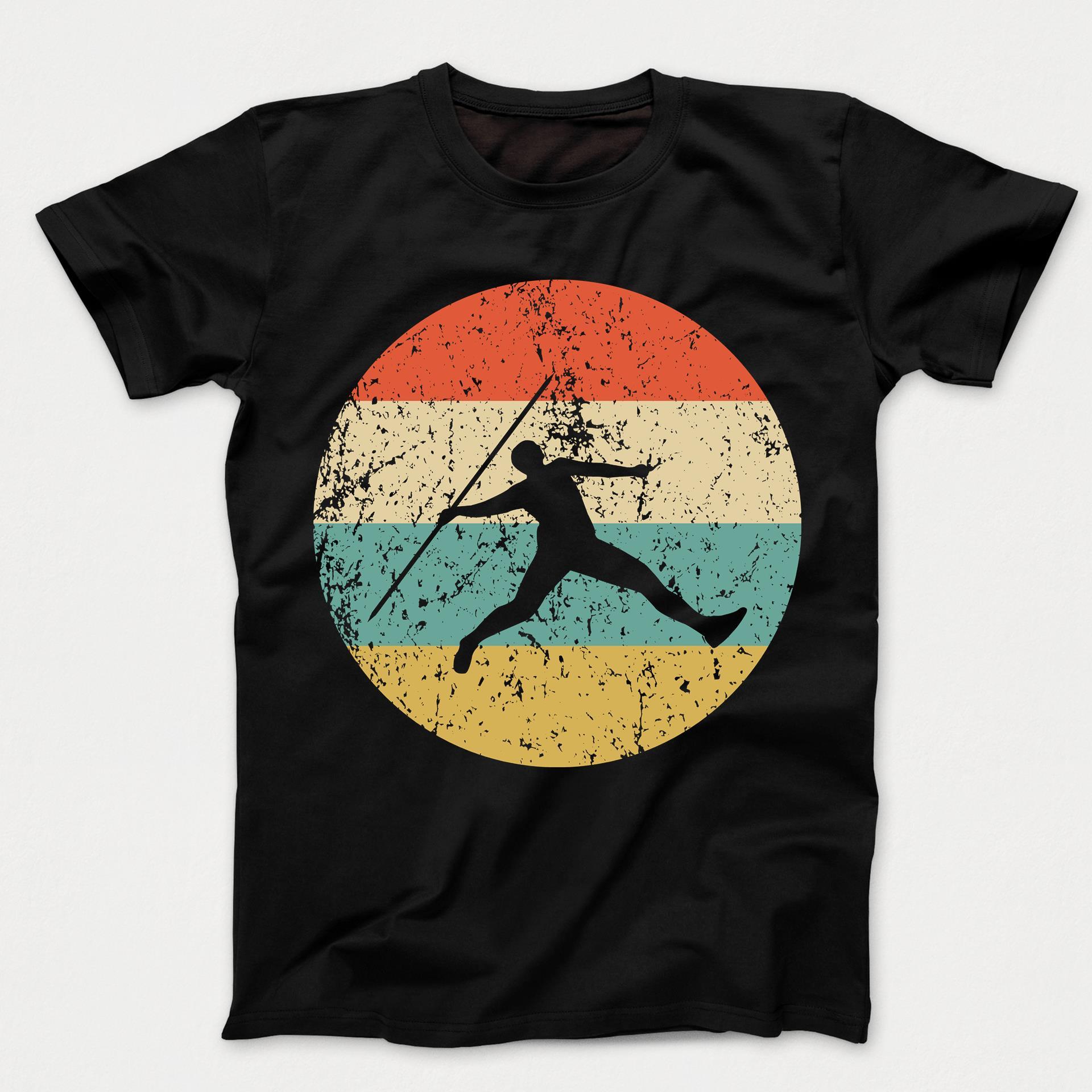 Javelin Throw Shirt - Vintage Retro Track And Field Kids T-Shirt