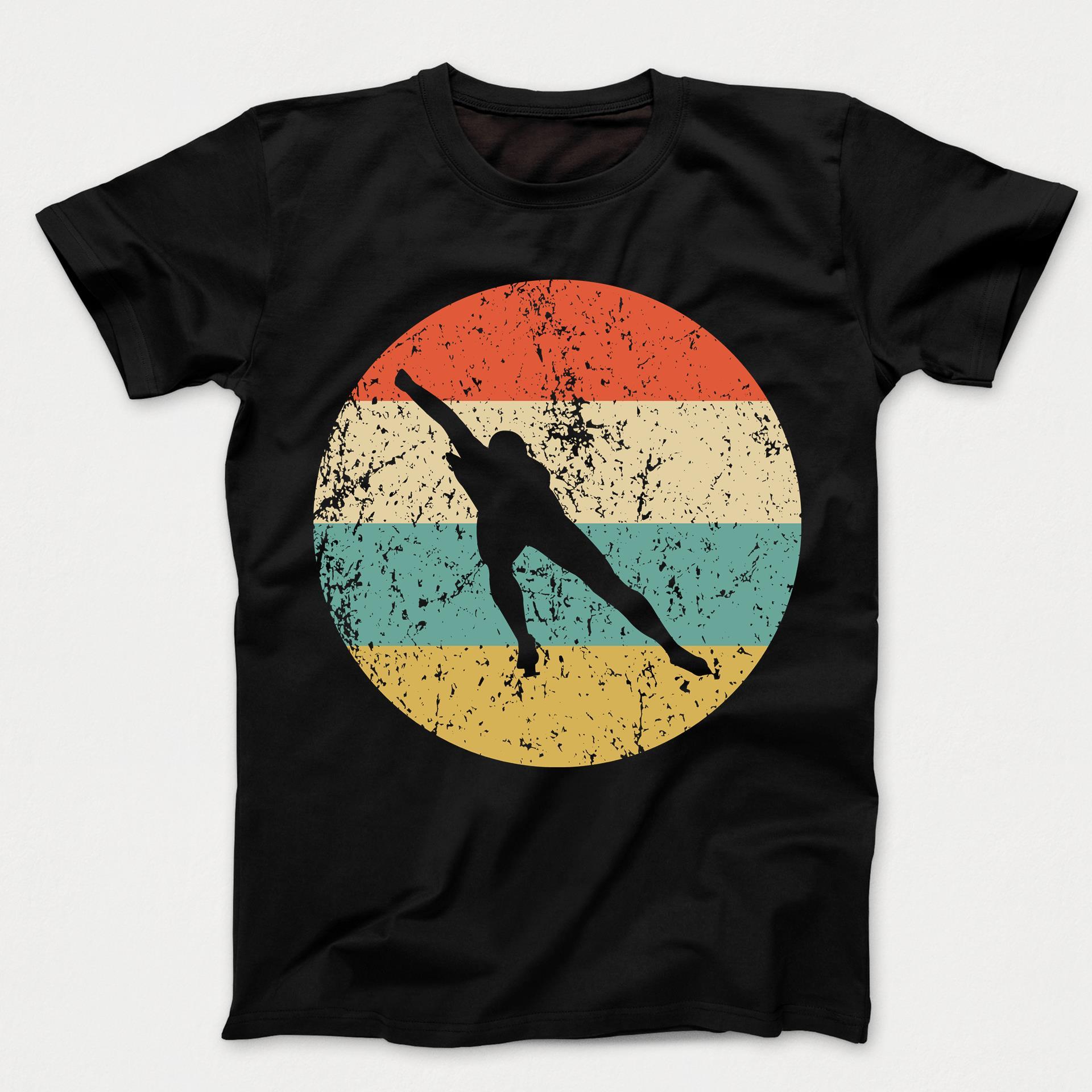 Speed Skating Shirt - Vintage Retro Speed Skater Kids T-Shirt