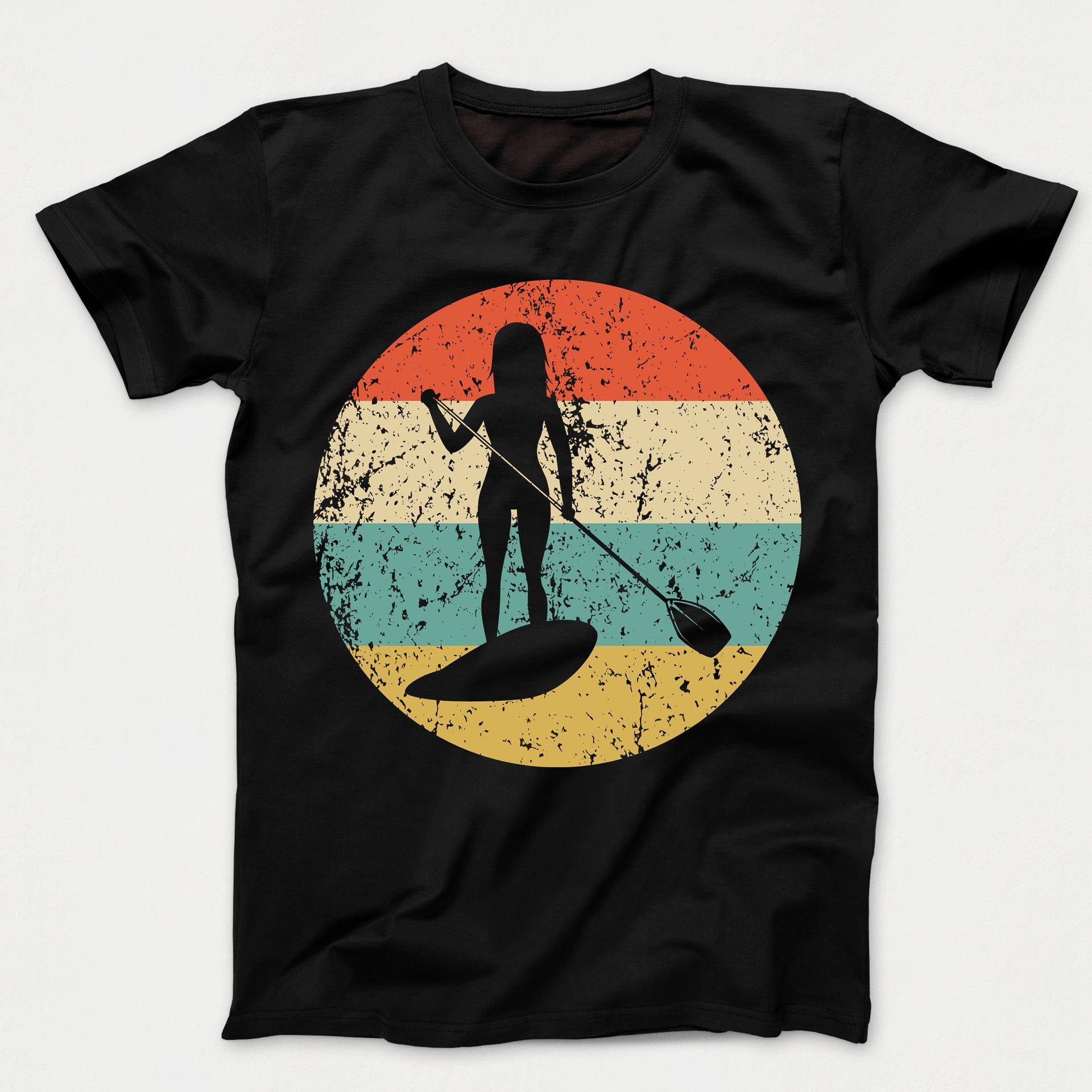 Paddleboarding Shirt - Vintage Retro Paddleboard Kids T-Shirt