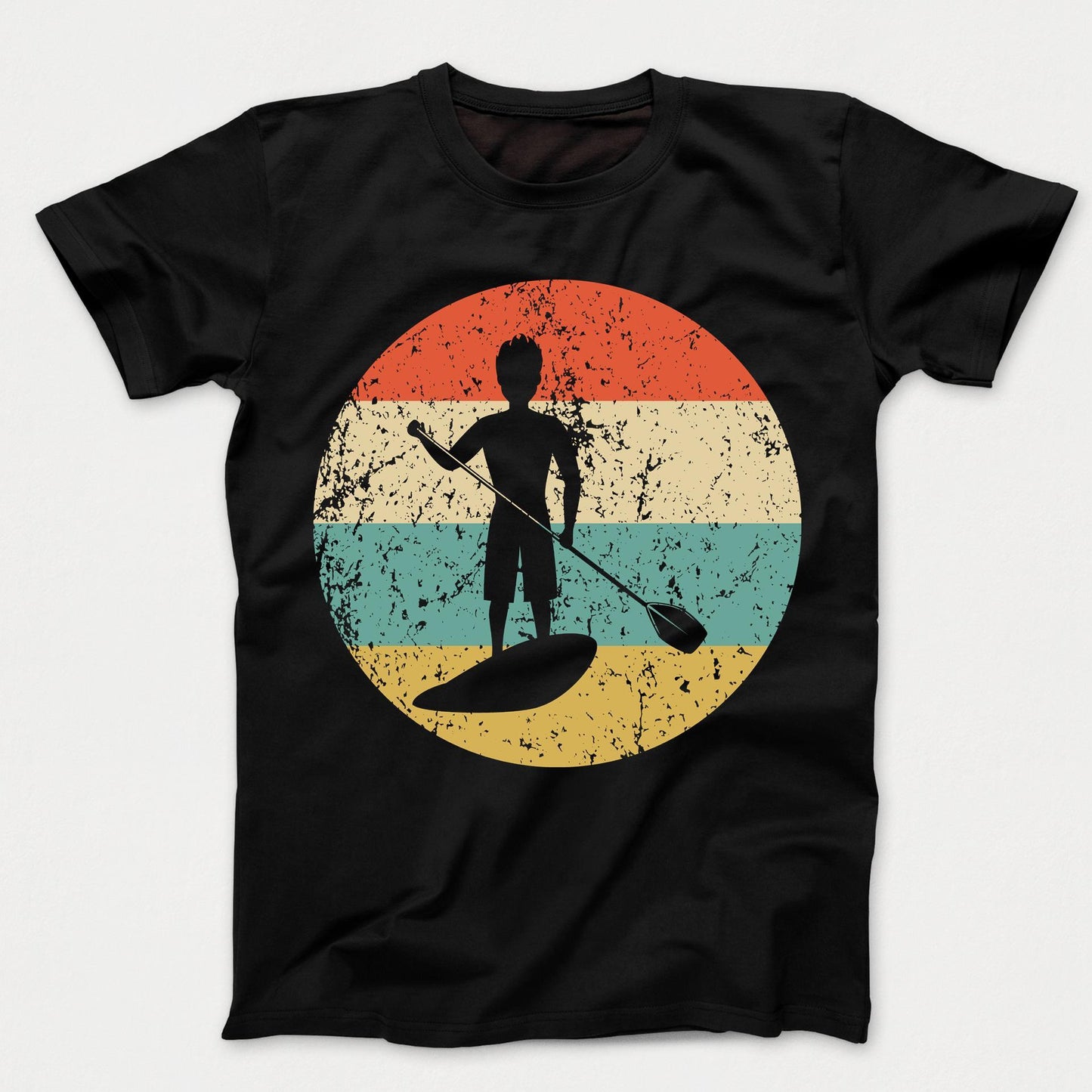 Paddleboarding Shirt - Vintage Retro Paddleboard Kids T-Shirt