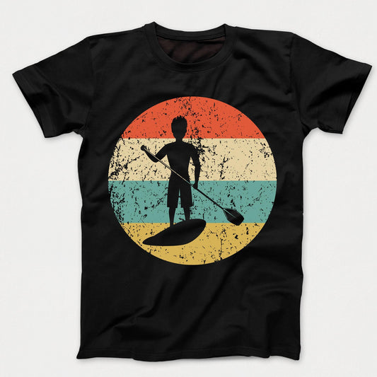 Paddleboarding Shirt - Vintage Retro Paddleboard Kids T-Shirt