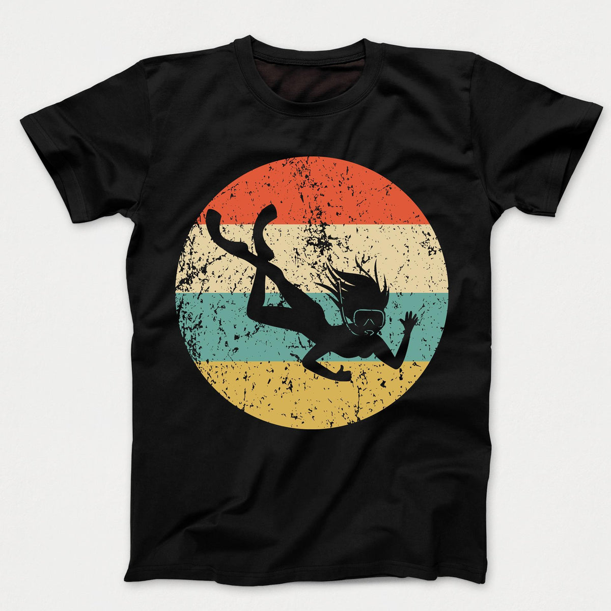 Snorkeling Shirt - Vintage Retro Snorkeler Kids T-Shirt