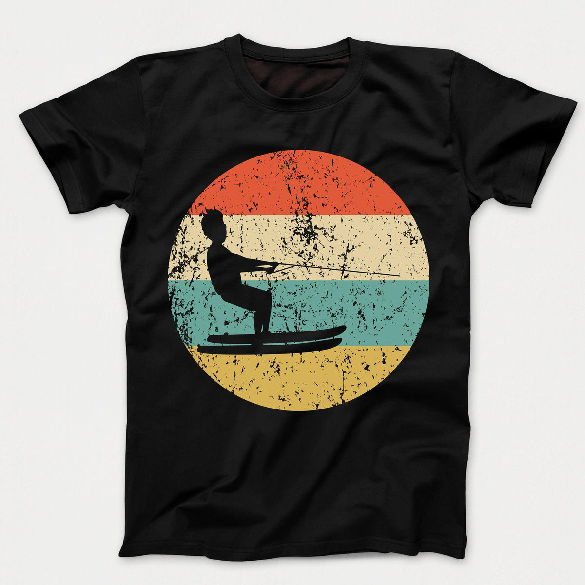 Waterskiing Shirt - Vintage Retro Waterskiier Kids T-Shirt