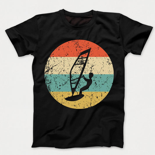 Windsurfing Shirt - Vintage Retro Windsurfer Kids T-Shirt