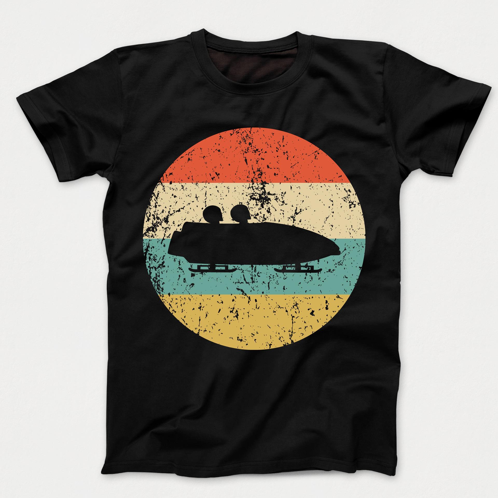 Bobsledding Shirt - Vintage Retro Bobsledder Kids T-Shirt