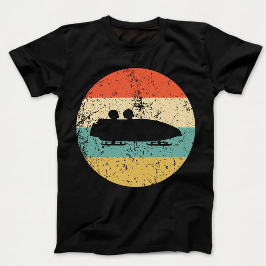 Bobsledding Shirt - Vintage Retro Bobsledder Kids T-Shirt