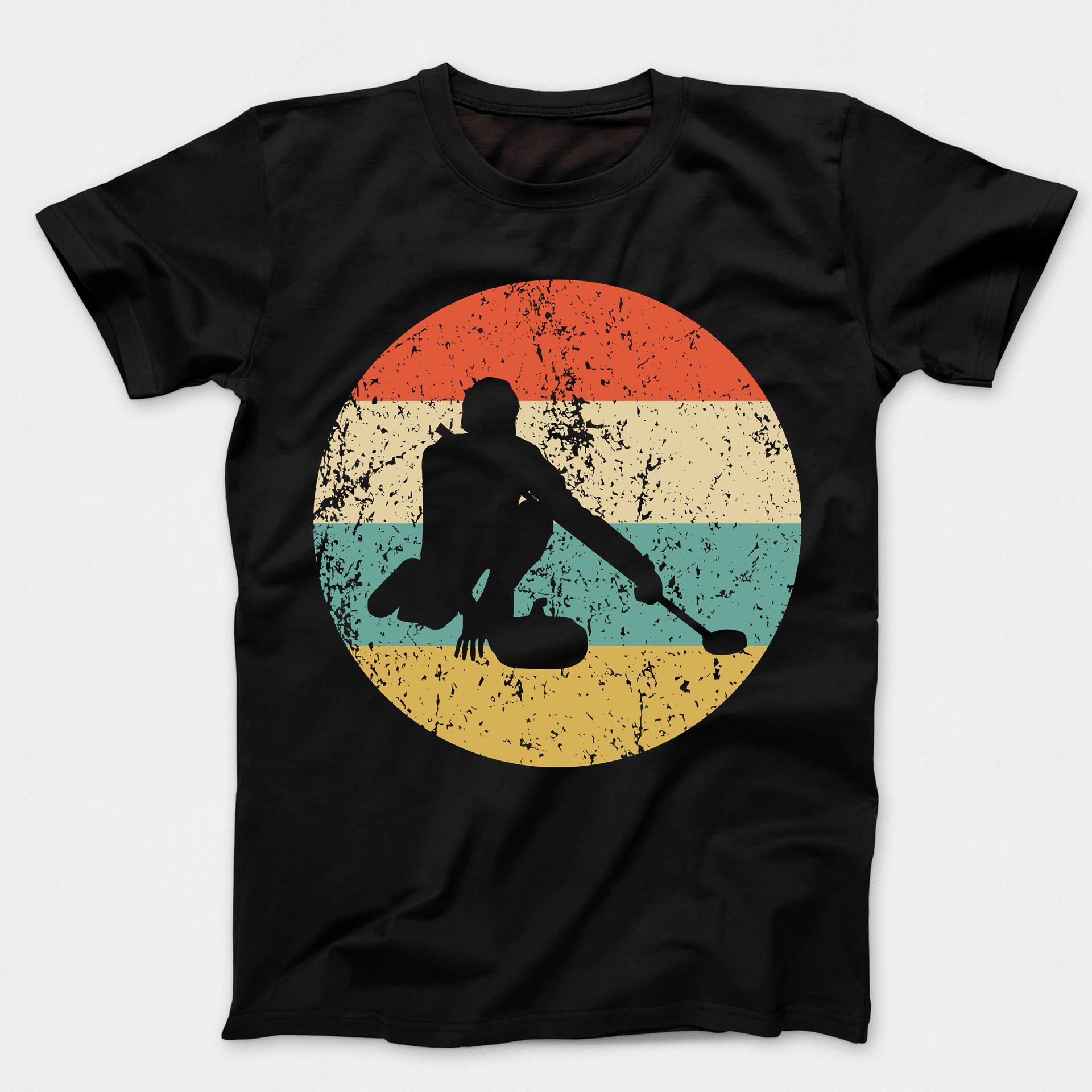 Curling Shirt - Vintage Retro Curler Kids T-Shirt
