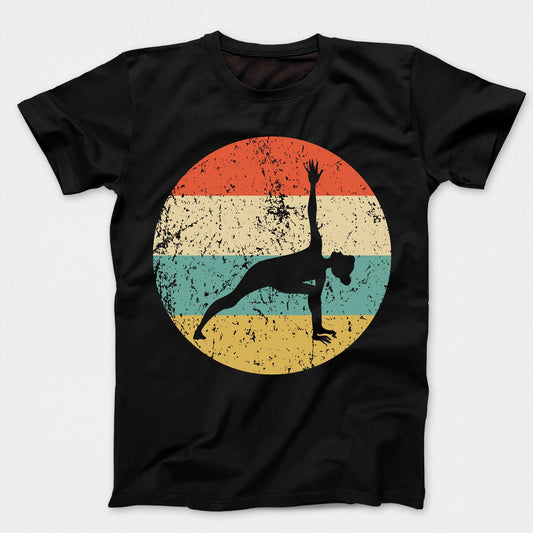 Yoga Shirt - Vintage Retro Yoga Pose Kids T-Shirt
