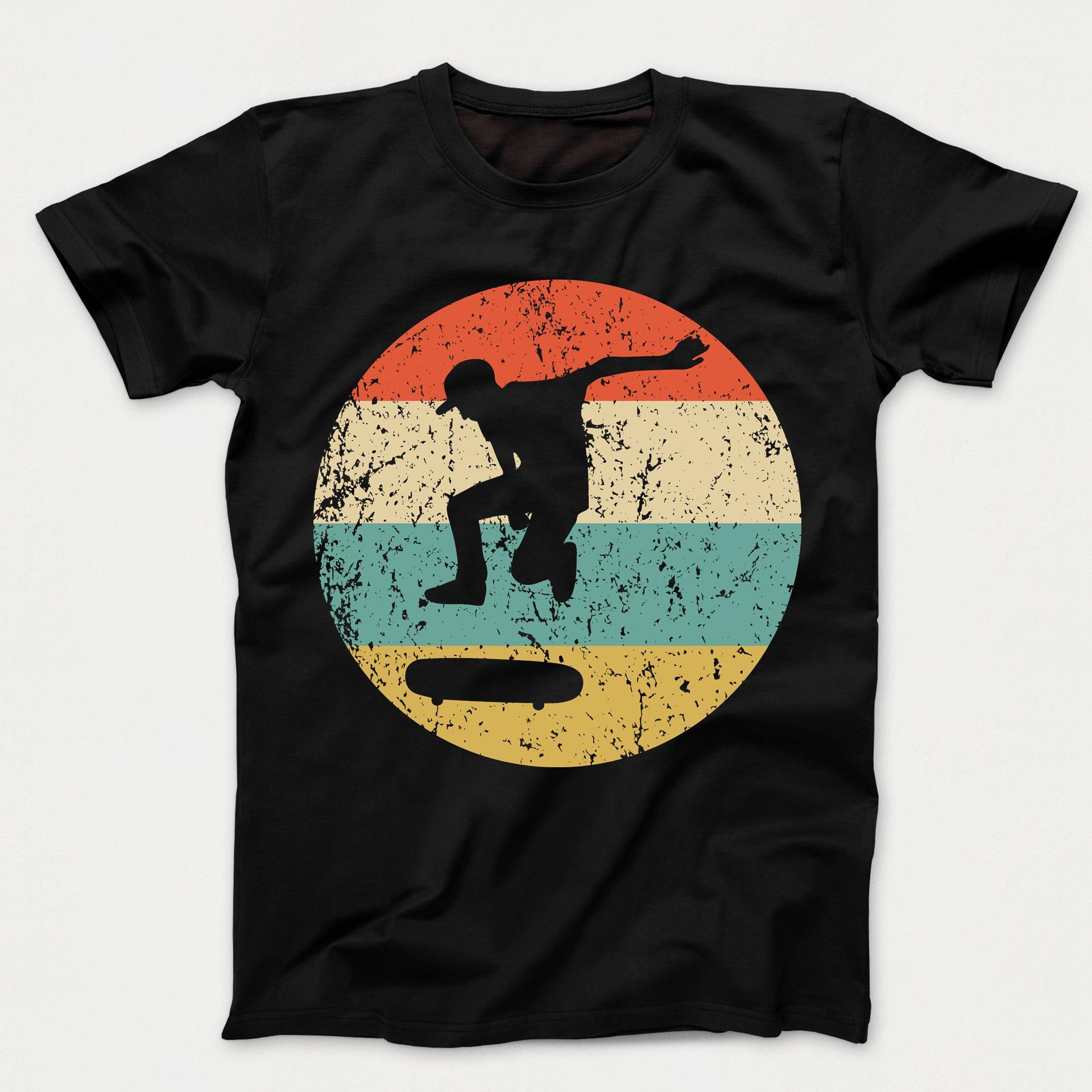 Skateboarding Shirt - Vintage Retro Skateboarder Kids T-Shirt