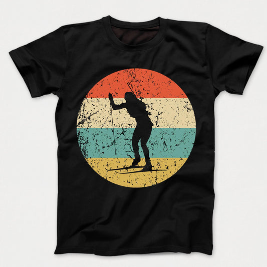 Biathlon Shirt - Vintage Retro Biathlete Kids T-Shirt