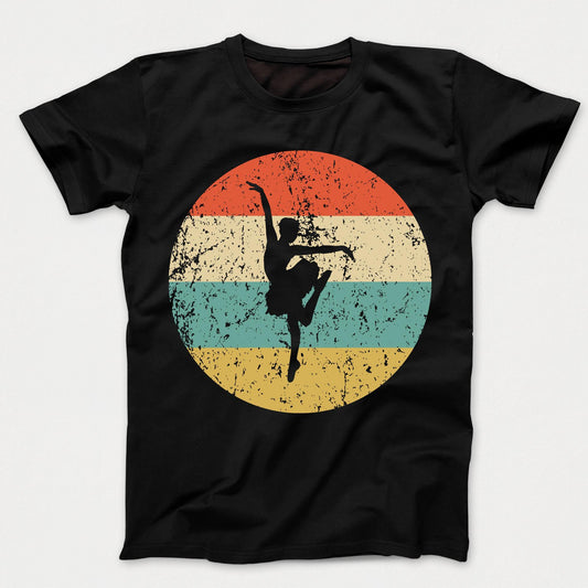 Ballet Shirt - Vintage Retro Ballerina Kids T-Shirt