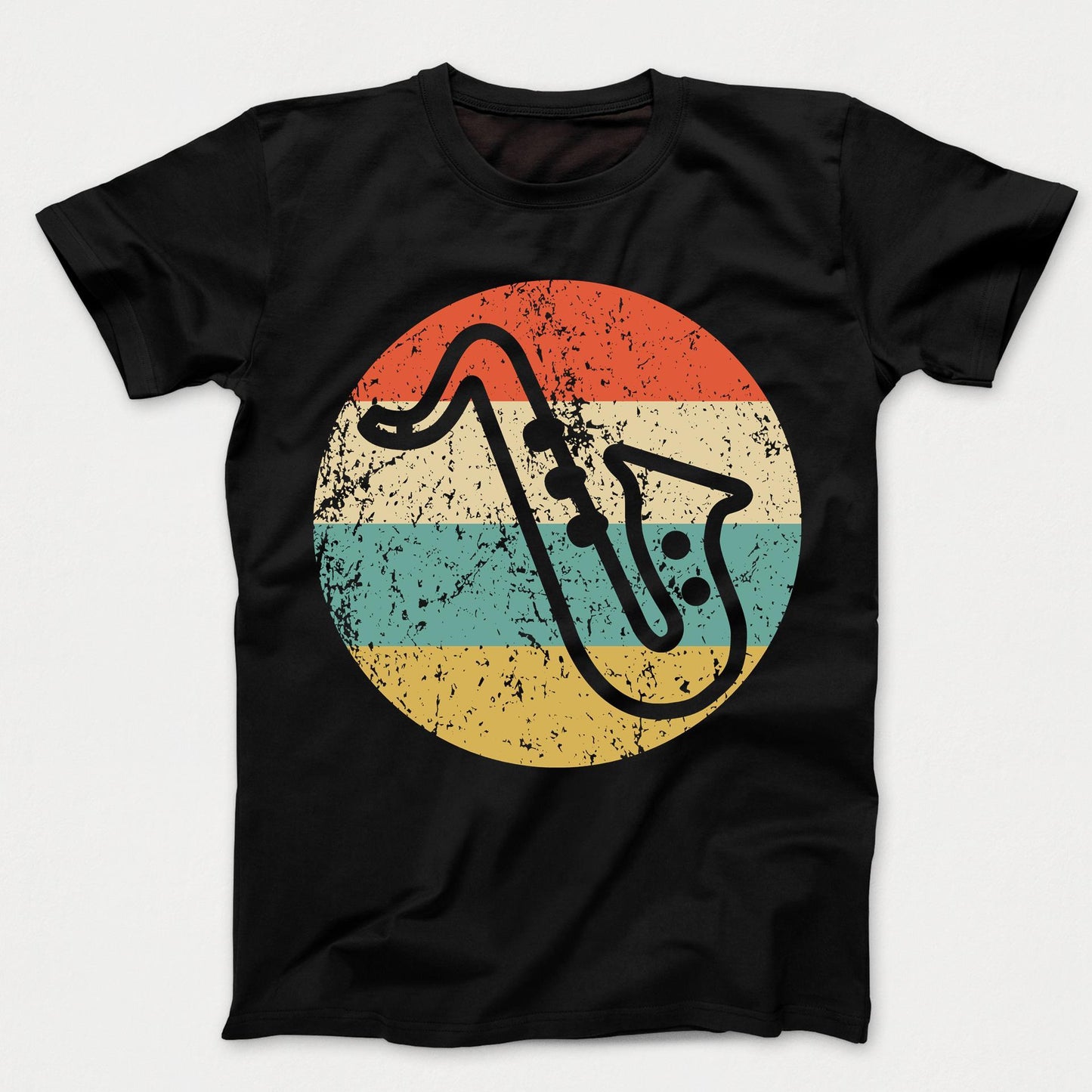 Saxophone Retro Style Music Kids T-Shirt