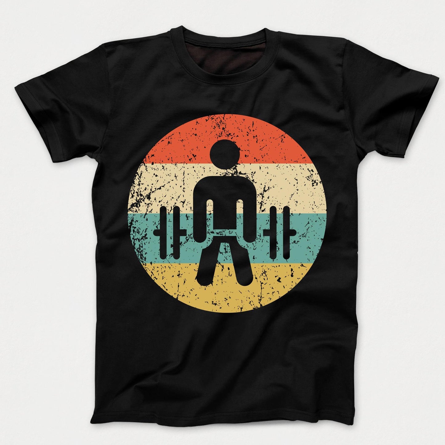 Dead Lift Retro Style Weightlifting Kids T-Shirt