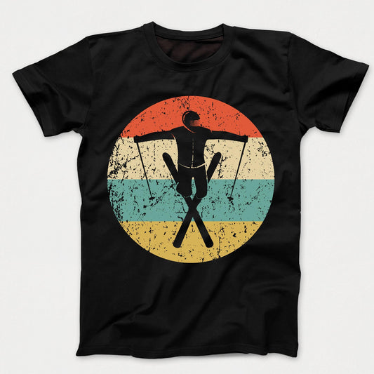 Extreme Skier Retro Style Skiing Kids T-Shirt