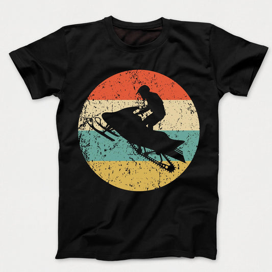 Snowmobile Retro Style Snowmobiling Kids T-Shirt