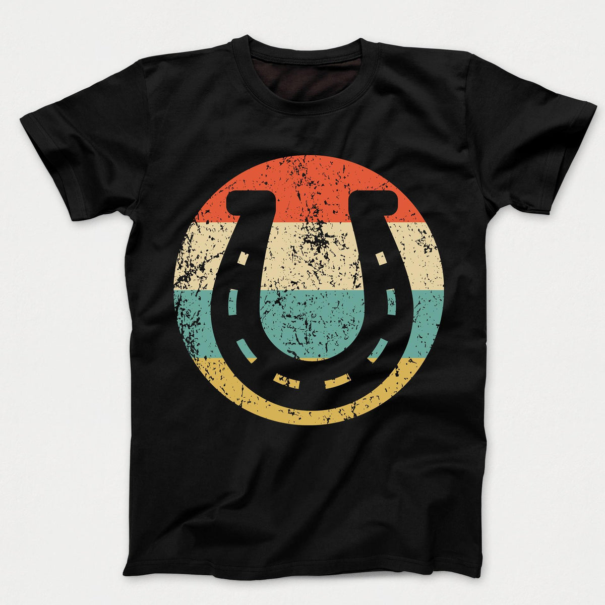 Horseshoe Retro Style Lucky Kids T-Shirt