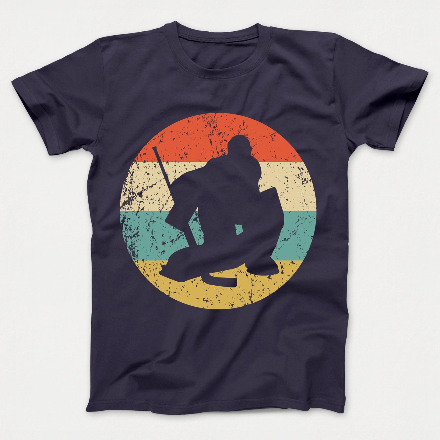 Hockey Shirt - Vintage Retro Hockey Goalie Kids T-Shirt