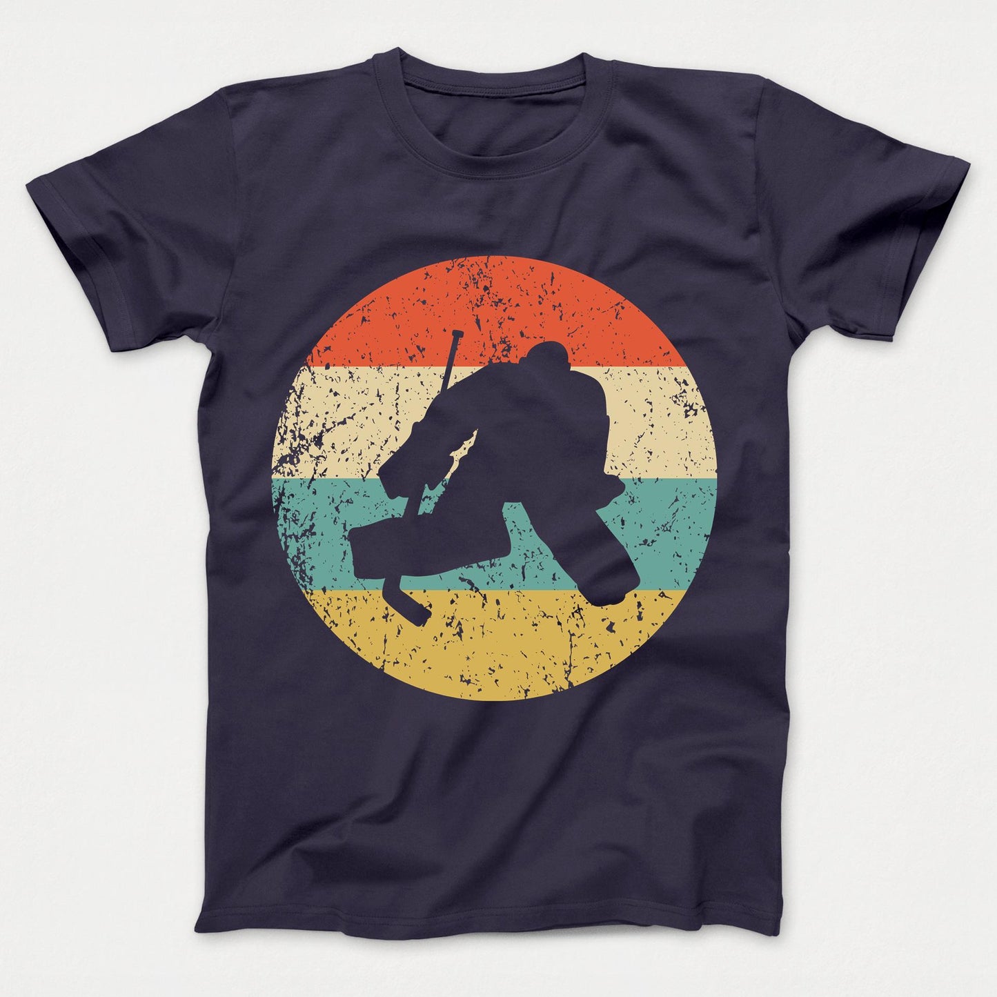 Hockey Shirt - Vintage Retro Hockey Goalie Kids T-Shirt