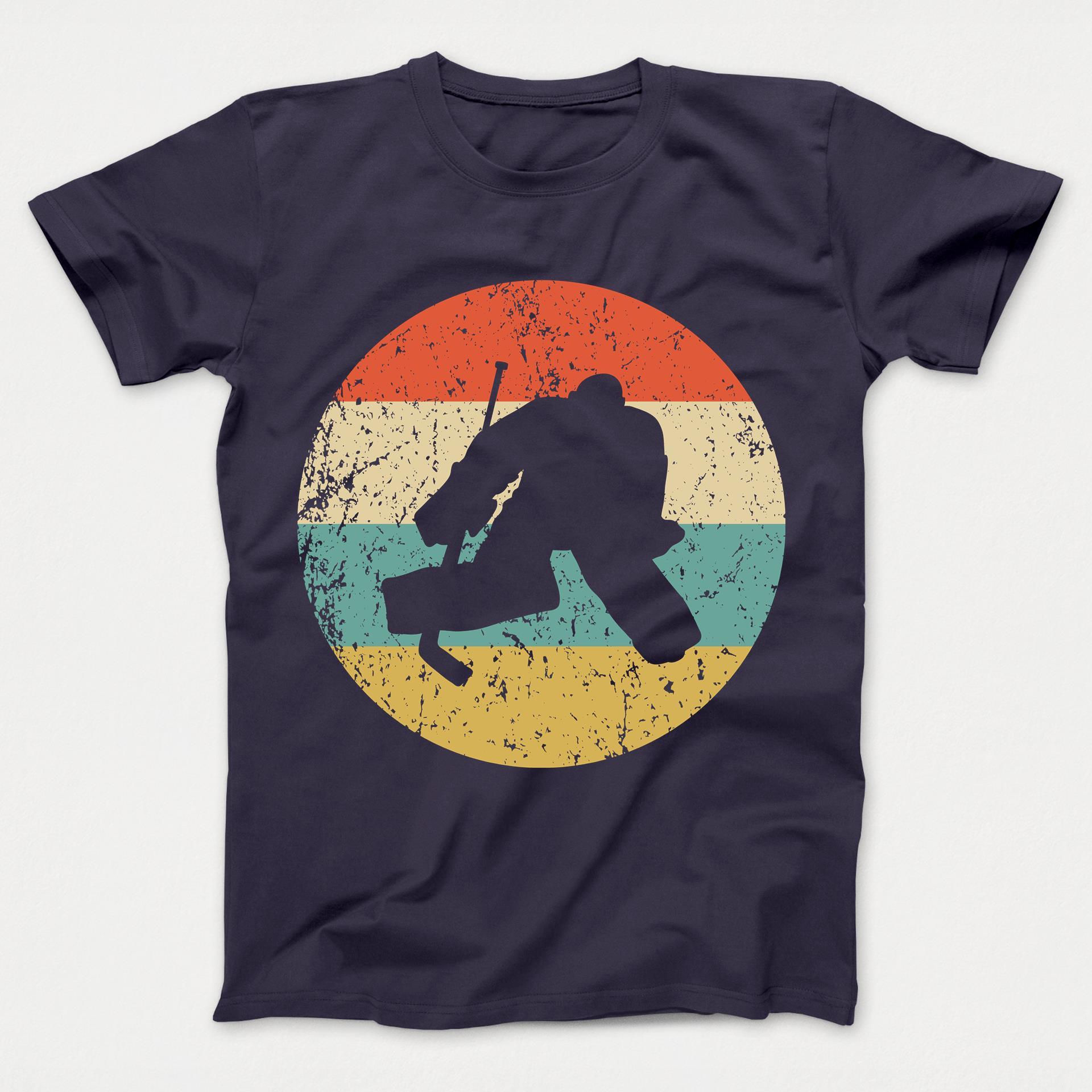Hockey Shirt - Vintage Retro Hockey Goalie Kids T-Shirt