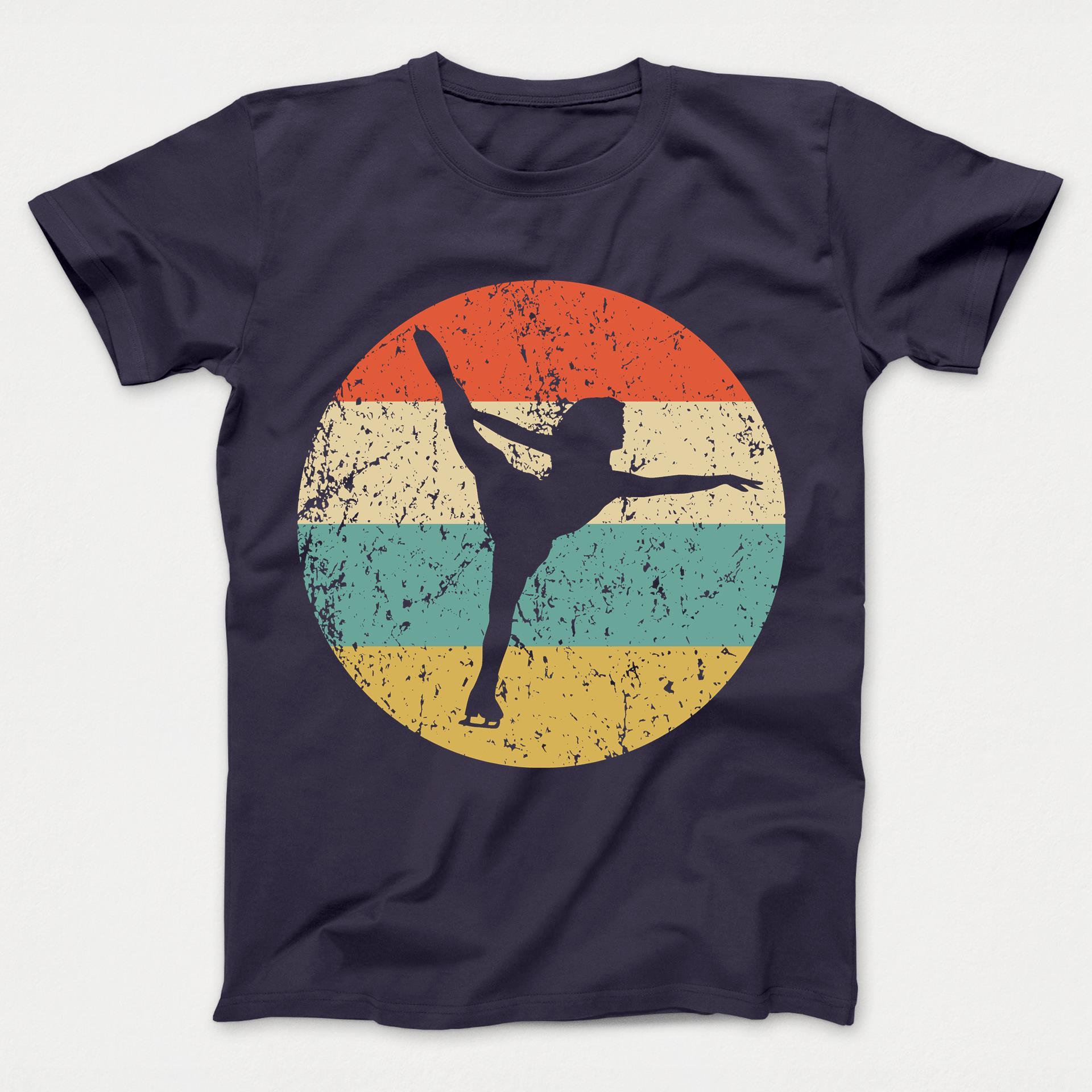 Figure Skating Shirt - Vintage Retro Figure Skater Kids T-Shirt